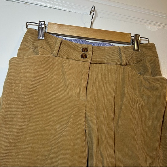 J.McLaughlin Tan Wide Leg Bootcut Corduroy Pants Women’s Size 4 - Picture 4 of 10